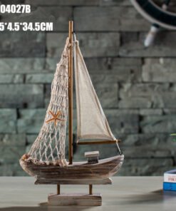 Dekoracija doma Antikni model ribarskog broda Kreativna dekoracija doma