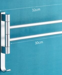 "Space Aluminum" Okretni držač ručnika – Montaža bez bušenja