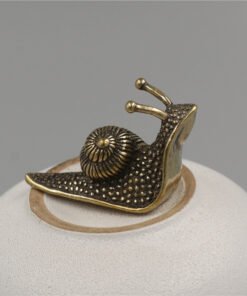 "AntiqueSnail" Copper – Minijaturna figura od čistog bakra antikne teksture