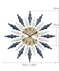 "AuraTime" Luxury – Kreativni zidni sat od metala - Radiant S (Mala 56 cm)