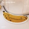 „BananaSoft“ – Nepravilna kupaonska prostirka od mikrovlakana (imitacija janjeće vune)
