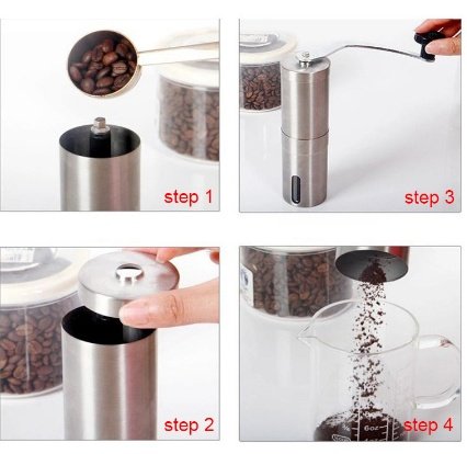 "CoffeeCraft" Precision – Ručni mlin za kafu od nehrđajućeg čelika s keramičkim jezgrom
