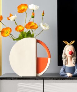 "DonutVibe" Luxe – Skulpturalna keramička vaza kružnog oblika