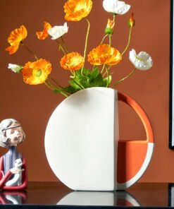 "DonutVibe" Luxe – Skulpturalna keramička vaza kružnog oblika