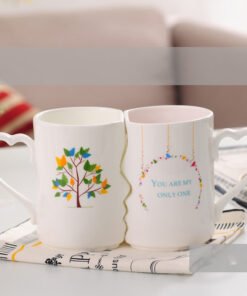 "JadeSoul" Harmony – Set šolja od visokokvalitetnog žadnog porculana - Tree of Love (Drvo ljubavi)