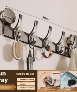 Luxury No-Drill vješalica – Aluminijska kupaonska serija