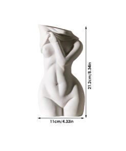 "ModernMuse" Silhouette – Umjetnička porculanska vaza u obliku ženske figure