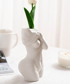 "ModernMuse" Silhouette – Umjetnička porculanska vaza u obliku ženske figure