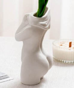"ModernMuse" Silhouette – Umjetnička porculanska vaza u obliku ženske figure