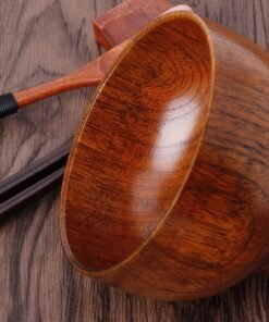 "NatureGrain" Artisan – Drvena okrugla zdjela od punog drveta