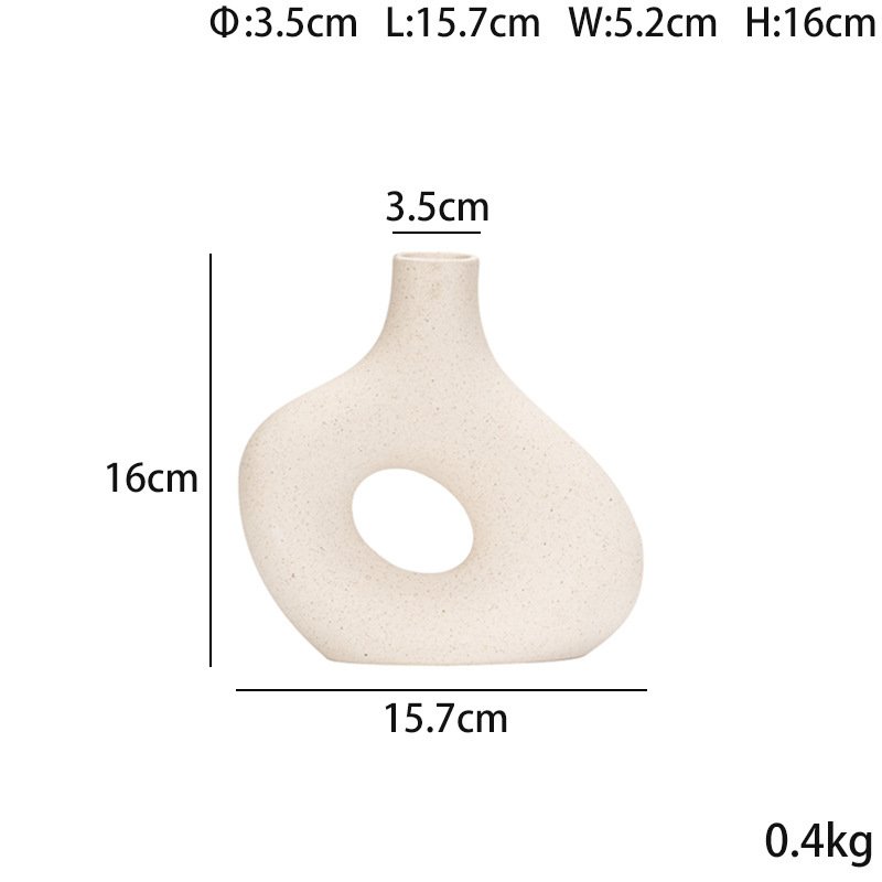 “Nordic Hollow Vase” – Skulpturalna keramička vaza modernog europskog stila