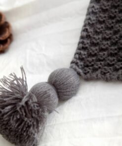 "Nordic Knit" – Pleteno vuneno ćebe s resama (Skandinavski stil)