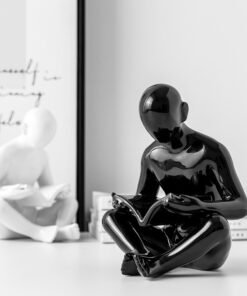 "NordicMind" Abstract – Keramička dekorativna figura / Držač za knjige