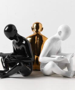"NordicMind" Abstract – Keramička dekorativna figura / Držač za knjige