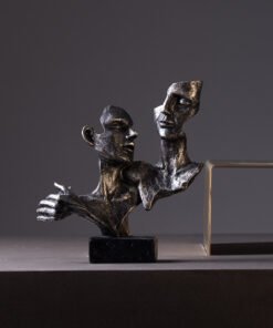 "NordicThinker" Silhouette – Skulpturalna statua za moderni enterijer (Mat dizajn)