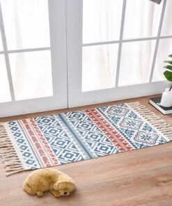 "NordicWeave" Essence – Ručno tkana prostirka od lana i pamuka