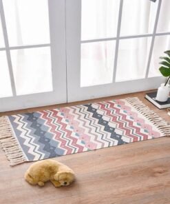 "NordicWeave" Essence – Ručno tkana prostirka od lana i pamuka