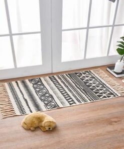 "NordicWeave" Essence – Ručno tkana prostirka od lana i pamuka