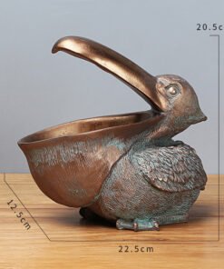 "Pelican Key Keeper" Art – Dekorativna figura pelikana sa funkcijom odlaganja