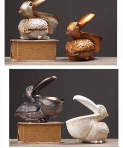 "Pelican Key Keeper" Art – Dekorativna figura pelikana sa funkcijom odlaganja