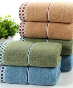 "PureCotton" Houndstooth – Premium pamučni ručnik za lice (100% pamuk)
