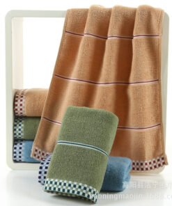 "PureCotton" Houndstooth – Premium pamučni ručnik za lice (100% pamuk)