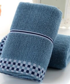 "PureCotton" Houndstooth – Premium pamučni ručnik za lice (100% pamuk)