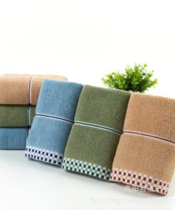 "PureCotton" Houndstooth – Premium pamučni ručnik za lice (100% pamuk)