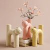 "PurrfectDecor" Nordic Cat Vase – Keramička vaza u obliku mačke (Minimalistički stil)