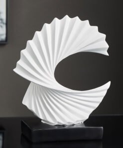 "Spiral Harmony Art" – Moderna apstraktna dekorativna skulptura od smole