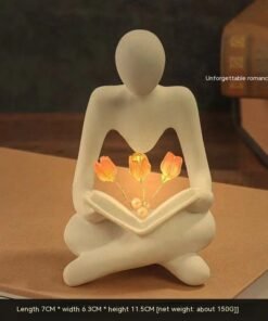 "ThinkerGlow" Nordic – Apstraktna statua s noćnom lampom