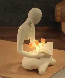"ThinkerGlow" Nordic – Apstraktna statua s noćnom lampom