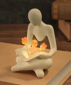 "ThinkerGlow" Nordic – Apstraktna statua s noćnom lampom