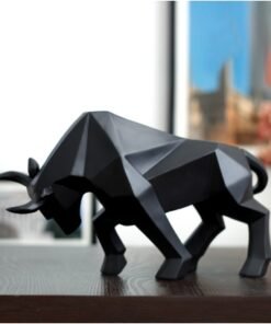 "Vanguard" Bull – Geometrijska figura u prigušenom crnom tonu
