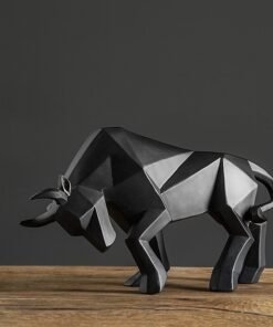 "Vanguard" Bull – Geometrijska figura u prigušenom crnom tonu