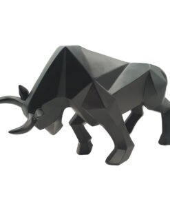 "Vanguard" Bull – Geometrijska figura u prigušenom crnom tonu