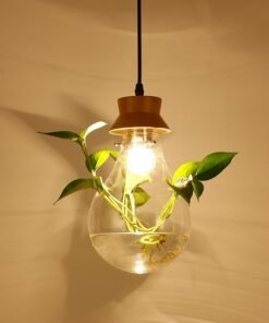 “Aqua Flora” – Moderni luster sa staklenom posudom za vodene biljke