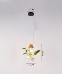 “Aqua Flora” – Moderni luster sa staklenom posudom za vodene biljke