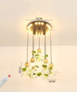 “Aqua Flora” – Moderni luster sa staklenom posudom za vodene biljke