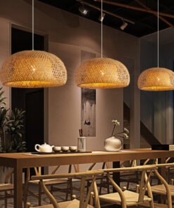 “Bamboo Zen” – Ručno pleteni luster od prirodnog bambusa