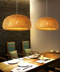 “Bamboo Zen” – Ručno pleteni luster od prirodnog bambusa