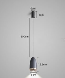 “Bullet Head” – Moderni minimalistički LED luster