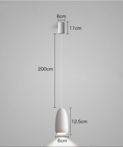 “Bullet Head” – Moderni minimalistički LED luster