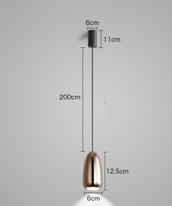 “Bullet Head” – Moderni minimalistički LED luster