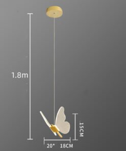 “Butterfly Grace” – Moderni akrilni luster sa motivom leptira
