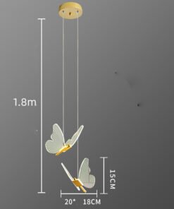 “Butterfly Grace” – Moderni akrilni luster sa motivom leptira