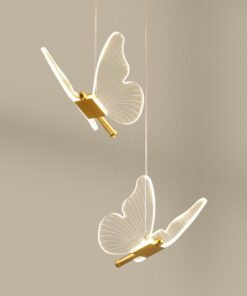 “Butterfly Grace” – Moderni akrilni luster sa motivom leptira