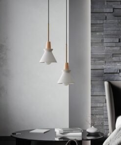 “Concrete Wood” – Nordijska viseća lampa od cementa i punog drveta