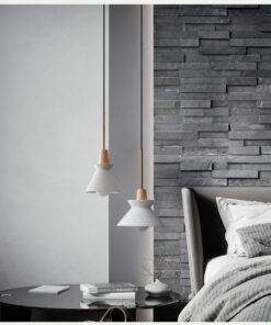 “Concrete Wood” – Nordijska viseća lampa od cementa i punog drveta