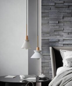 “Concrete Wood” – Nordijska viseća lampa od cementa i punog drveta